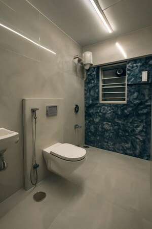 Bathroom in 2 BHK Apartment at Bharat Juhu Vistas, Juhu – for Rent