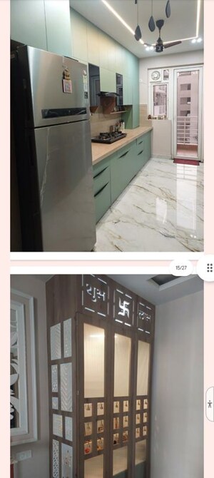 Kitchen in 3 BHK Apartment at Urban Axis Urban Woods, Sushant Golf City – for Rent