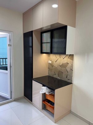 Dining area in 3 BHK Apartment at Rajapushpa Provincia, Narsingi – for Rent