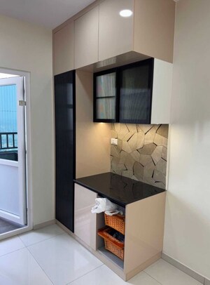 Kitchen in 3 BHK Apartment at Rajapushpa Provincia, Narsingi – for Rent