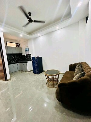 Living Room in 1 BHK Builder Floor at Chattarpur – for Rent