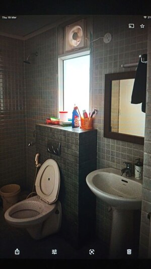 Bathroom in 4 BHK Apartment at Chanakyapuri – for Rent