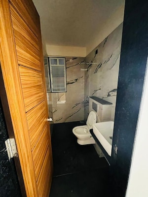Bathroom in 3 BHK Apartment at Sai Samarttha Saisha, Punawale – for Rent