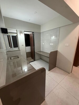 Kitchen in 3 BHK Apartment at Gokhale Saraswati Park, Ideal Colony – for Rent