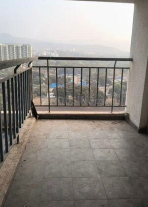 Balcony in 3 BHK Apartment at Gokhale Saraswati Park, Ideal Colony – for Rent