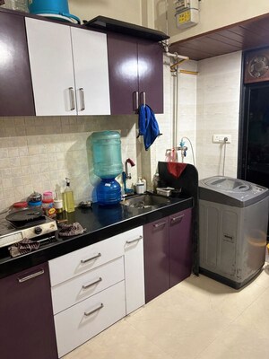 Kitchen in 1 BHK Apartment at SM Harmony, Ulwe Sector 23 – for Rent