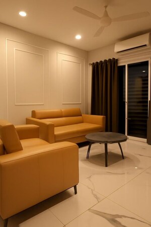 Living Room in 4 BHK Apartment at Excellency Apartment, Andheri West – for Rent