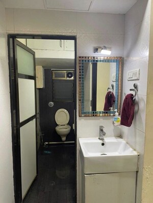 Bathroom in 1 BHK Apartment at Panch Pakhadi – for Rent