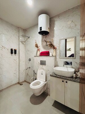 Bathroom in 1 BHK Apartment at Saket – for Rent