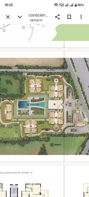 Master Plan in 3 BHK Apartment at Conscient Hines Elevate, Sector 59 – for Sale