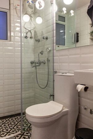 Bathroom in 1 BHK Apartment at Sunita Apartment, Peddar Road – for Rent