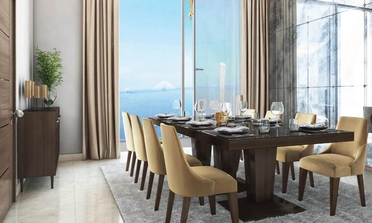 Living Room, hubtown-25-south 4 Bedroom 4230 Sq.Ft. Apartment In Prabhadevi Mumbai 10389310