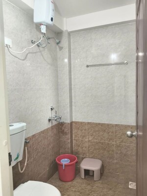 Bathroom in 2 BHK Apartment at Eden Garden Tathawade, Tathawade – for Rent