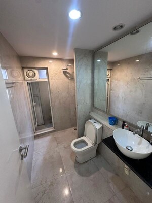 Bathroom in 3 BHK Apartment at Hiranandani Canary, Ghodbunder Road – for Rent