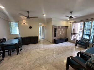 Living Room in 3 BHK Apartment at Hiranandani Canary, Ghodbunder Road – for Rent