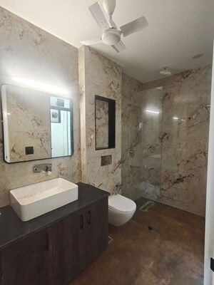 Bathroom in 3 BHK Builder Floor at Anil Suri Group Residency 23, Sector 23 – for Rent
