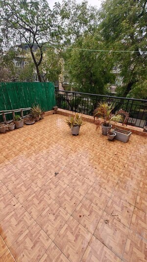 Balcony in 3.5 BHK Apartment at Vasant Kunj – for Rent
