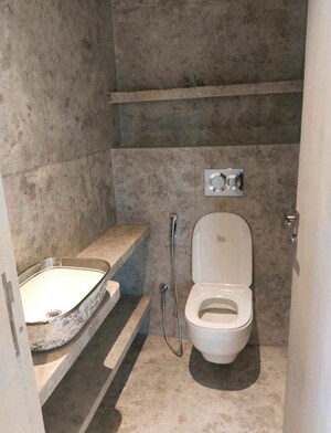 Bathroom in 2 BHK Apartment at Enpar Lotus Residency, Lower Parel – for Rent