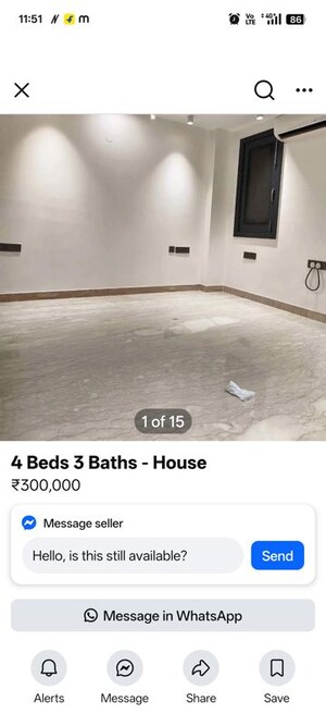 2 BHK Builder Floor For Rent in Greater Kailash ii