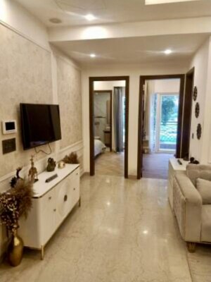 Living Room in 3 BHK Builder Floor at NKV Golden Avenue, Sohna Sector 35 – for Sale