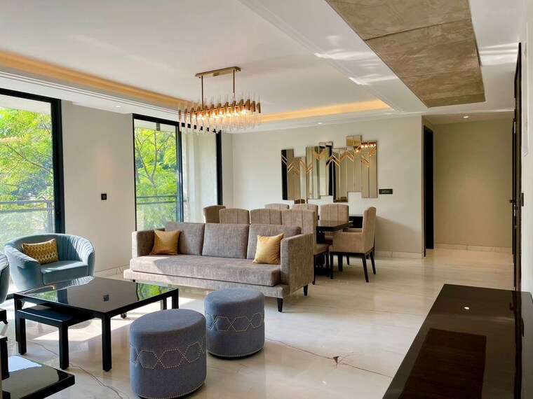 Living Room, anant-raj-ashok-estate 4 Bedroom 340 Sq.Yd. Builder Floor In Sector 63a Gurgaon 10389442
