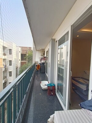 Balcony in 4 BHK Builder Floor at East Of Kailash – for Rent