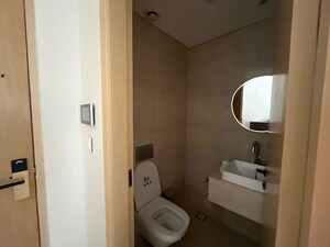 Bathroom in 3 BHK Apartment at Lodha World View, Worli – for Rent
