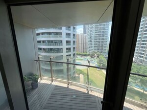 Balcony in 3 BHK Apartment at Lodha World View, Worli – for Rent