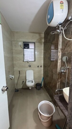 Bathroom in 3 BHK Apartment at Citadel Jai Rajkiran CHS, Walvekar Nagar – for Rent