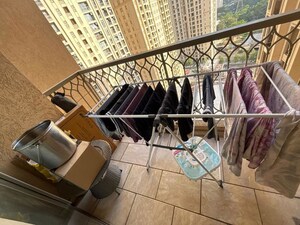 Staircase in 3 BHK Apartment at Hiranandani Skylark Enclave, Ghodbunder Road – for Rent
