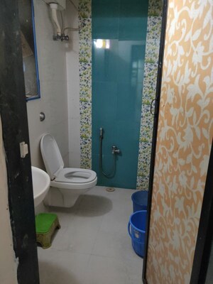 Bathroom in 2 BHK Apartment at Soham Plaza, Manpada – for Rent