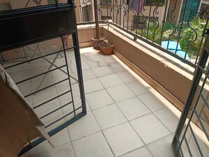 Balcony in 3 BHK Apartment at Kumar Sophronia, Kalyani Nagar – for Rent