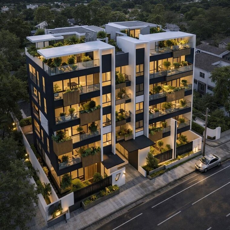 Exterior View, nri layout 3 Bedroom 1225 Sq.Ft. Apartment In Nri Layout Bangalore 10389587