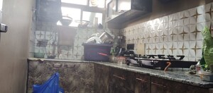 Kitchen in 3 BHK Apartment at Chinar Park – for Sale