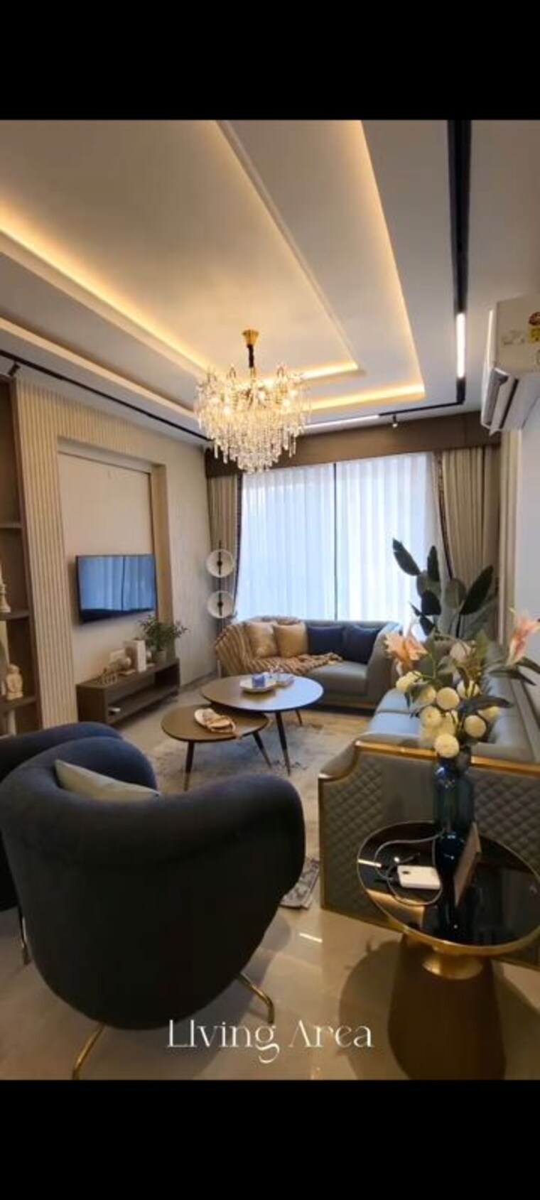 Living Room, urban-the-zirk 3.5 Bedroom 2290 Sq.Ft. Apartment In Nabha Zirakpur 10389645
