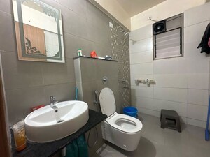 Bathroom in 2 BHK Apartment at Majestique Towers, Kharadi – for Sale