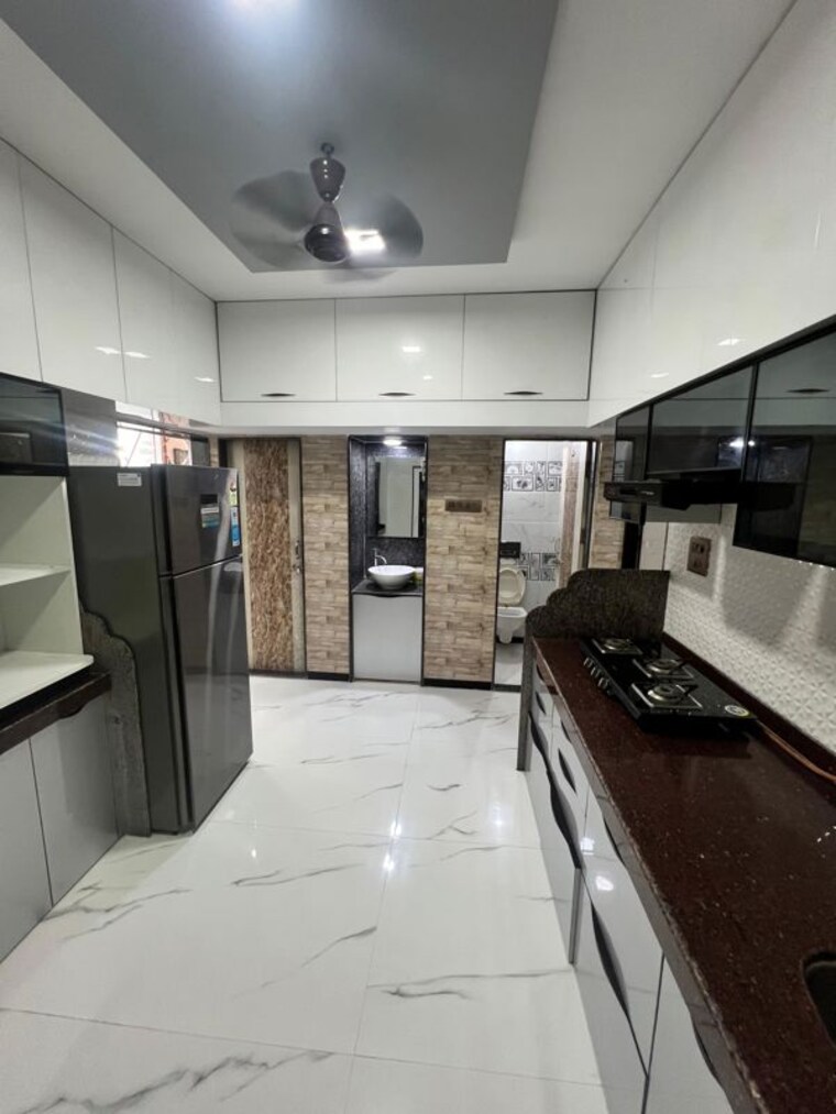 Kitchen, sapphire-lakeside 1 Bedroom 615 Sq.Ft. Apartment In Powai Mumbai 10389659