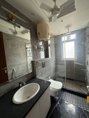 Bathroom in 3 BHK Builder Floor at South Extension ii – for Rent