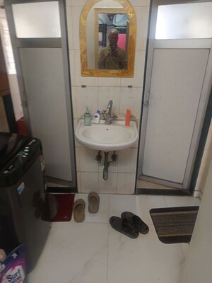 Bathroom in 2 BHK Apartment at Eff Jumbo Darshan CHS, Andheri East – for Rent