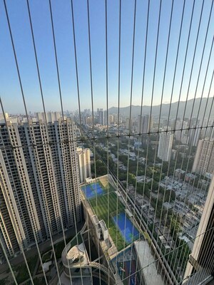 Balcony in 2 BHK Apartment at Damji Shamji Mahavir Spring Tulip Phase 1, Pokhran Road No Two – for Rent
