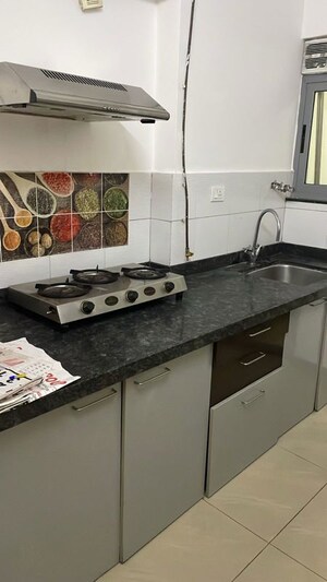 Kitchen in 3 BHK Apartment at Amanora Future Towers, Hadapsar – for Rent