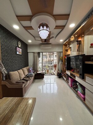 Living Room in 1 BHK Apartment at Parsik Nagar – for Sale
