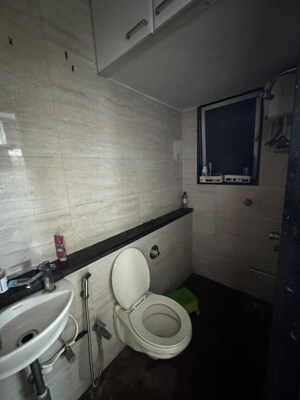 Bathroom in 2 BHK Apartment at United Unity Heights, Malad West – for Rent