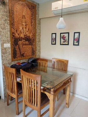 Living Room in 2 BHK Apartment at Kolshet Industrial Area – for Sale