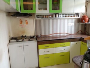 Kitchen in 2 BHK Apartment at Kolshet Industrial Area – for Sale