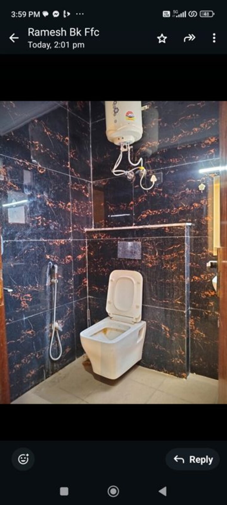 Bathroom, sainik farm 2 Bedroom 450 Sq.Ft. Apartment In Sainik Farm Delhi 10390150