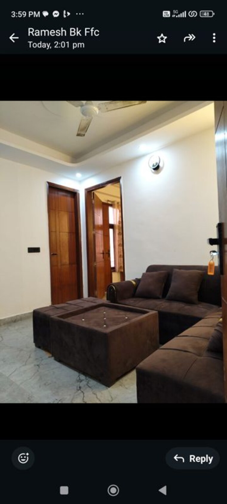 Bedroom, sainik farm 2 Bedroom 450 Sq.Ft. Apartment In Sainik Farm Delhi 10390150