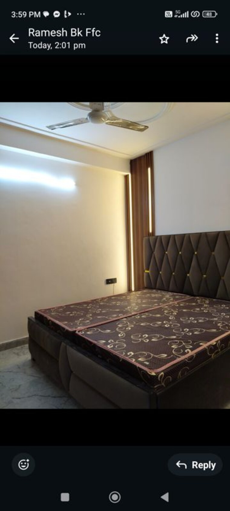 Bedroom, sainik farm 2 Bedroom 450 Sq.Ft. Apartment In Sainik Farm Delhi 10390150