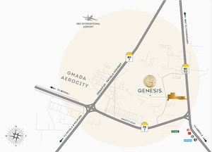 3 BHK Apartment – Map Location View at Ambala Highway - for Sale