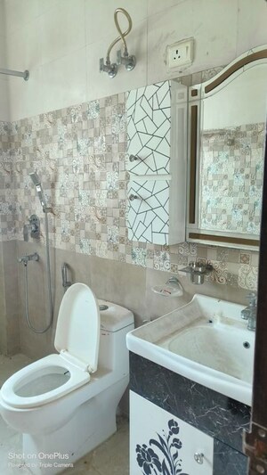 Bathroom in 2 BHK Builder Floor at Jal Shakti Vihar, Phi Ii Greater Noida – for Rent